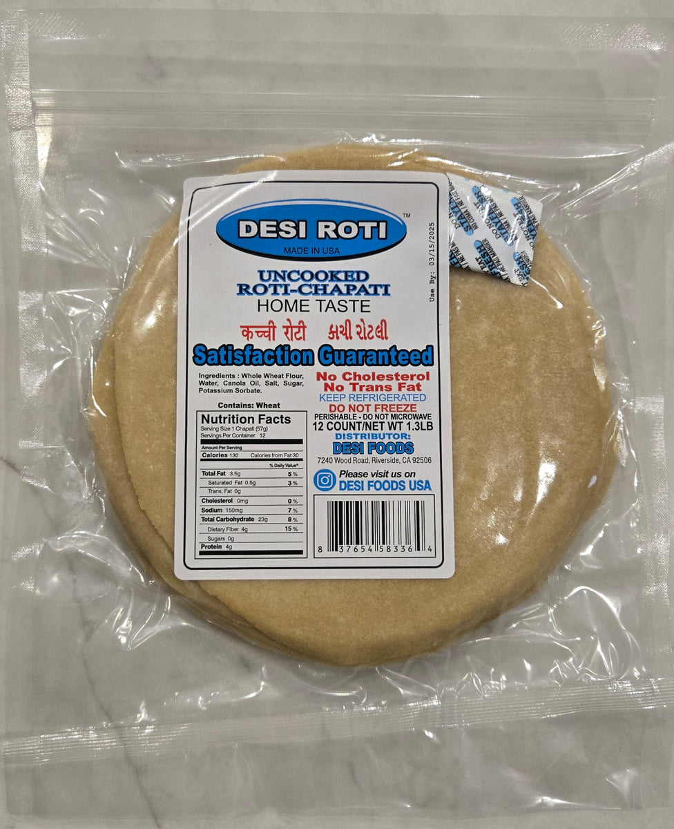 Case Roti 1 CASE DESI ROTI – DESI FOODS USA