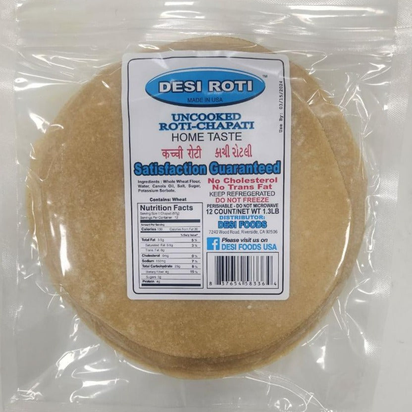 1 CASE DESI ROTI – DESI FOODS USA